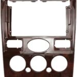 Auto Part - Car Frame Cable fords Mondeos MK3 2001-2003 Androids Big Screen Dash Panel Frame Fascia,2 DIN 9 inch Car Androids 𝖦РЅ (FRAME Mahogany)