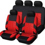 Car Seat Covers Full Sets for Renault Arkana 2021-2025, Universal Front Back Cloth Seat Cover Seat Cushions Protectors Breathable Nonslip Accessories,A/Black