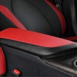 INTGET Car Center Console Armrest Cover for Toyota Camry Accessories 2018-2024 2019 2020 2021 2022 2023 Interior Camry SE/XSE Arm Rest Seat Cover Middle Console Box Lid Protector (New Black Stitches)