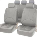 ZZTAE Car Seat Covers for Mercedes Benz/AMG GLA GLB SUV X247 X156 H247 GLA GLB SUV 5-Seats, Antifouling Comfortable Breathable Minimalist Design Seat Cover,Grey