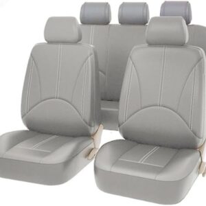 ZZTAE Car Seat Covers for Mercedes Benz/AMG GLA GLB SUV X247 X156 H247 GLA GLB SUV 5-Seats, Antifouling Comfortable Breathable Minimalist Design Seat Cover,Grey