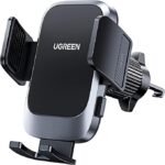 UGREEN Car Phone Holder Car Mount, [360° Rotation for Air Vent], [One-button Release], Strong Metal Hook Mobile Holder, Fit for iPhone 16/15/14/13, Samsung S25/24/23, 4.7-7.2" Smartphone Accessories