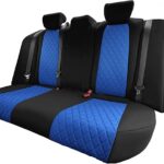 FH Group Custom Fit Car Seat Covers for 2018-2022 Honda Accord Touring | Sport | Sport SE | EX | EX-L, Rear Set Solid Beige Ultraflex Neoprene, Waterproof Automotive Seat Cover, Honda Accessories