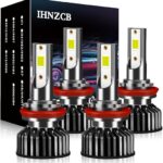 IHNZCB Fit For Nissan Altima LED Headlight Bulbs, H11 H9 High and Low Beam Headlight Combo Bulbs Kit, 20000LM 6000K Cool White 4PCS
