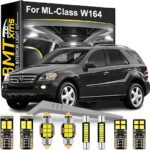 BMT xms 22 Pieces LED Interior Light Kit Replacement for Mercedes Benz M ML Class GLE-Class W164 2005-2011 6000K Cool White Interior Car Bulbs