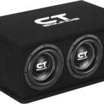 CT Sounds Dual 8” 1600W Loaded Tropo Series Ported Car Subwoofer Box - TROPO-2X8D4
