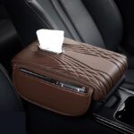 ZTLN Car Armrest Center Console Cushion for Nissan Patrol GR GY62 Y62 GY61 Y61 1997-2020 2021 Memory Foam Car Armrest Cushion,Anti-Slip Car Armrest Mat,Armrest Box Protection