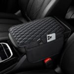 Car Console Cover,Compatible with Audi Q2 Q3 Q7 S3 S4 RS3 S6 RS6 R8 TT TTS,Car Interior Accessories,1-Black