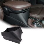 Car Center Armrest Storage Box Container Tray for BMW X1 F48 2016-2019, for BMW X2 F47 2018 2019 Left Hand Drive (Black)