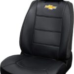 Plasticolor 008599R01 Chevy Chevrolet Logo Universal Fit Car Truck or SUV Sideless 3-Piece Seat Cover w/Head Rest, Black