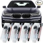 4 Pack Car Door Lights Logo Projector, Welcome Light Lights Compatible with BMW Accessories 3 4 5 6 7 Series X1 X3 X4 X5 X6 Series